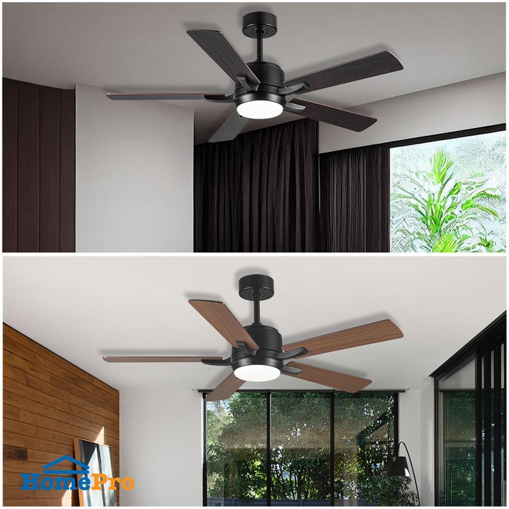 พัดลมโคมไฟ LED CARINI ARCADIA 1011-LWP 52 นิ้ว 24 วัตต์ DAYLIGHT/COOL WHITE/WARM WHITE สีดำ