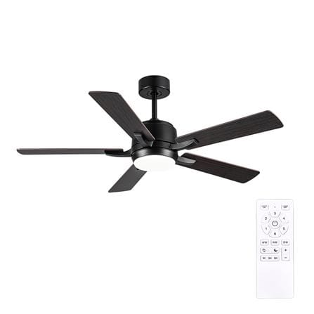 พัดลมโคมไฟ LED CARINI ARCADIA 1011-LWP 52 นิ้ว 24 วัตต์ DAYLIGHT/COOL WHITE/WARM WHITE สีดำ