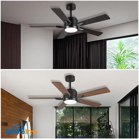พัดลมโคมไฟ LED CARINI ARCADIA 1011-LWP 52 นิ้ว 24 วัตต์ DAYLIGHT/COOL WHITE/WARM WHITE สีดำ_3