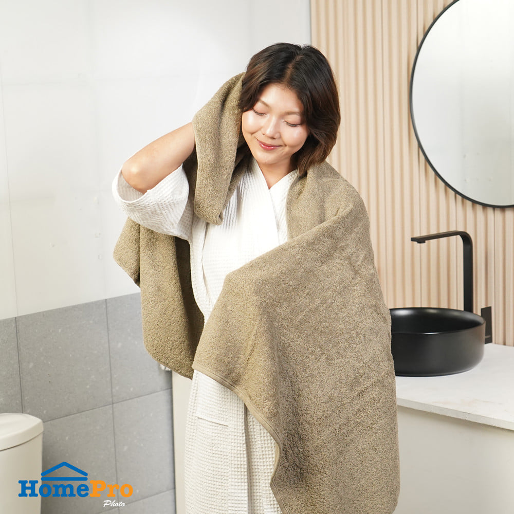 ผ้าขนหนู HOME LIVING STYLE MIKA 30x60 นิ้ว สี BROWN