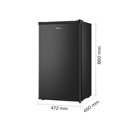 ตู้เย็น 1 ประตู MIDEA RD142FGG28THD 3.3 คิว สีดำ อินเวอร์เตอร์_11