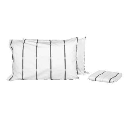 ชุดผ้าปูที่นอน 6 ฟุต (ชุด 3 ชิ้น) HOME LIVING STYLE SLEEK สี WHITE & GREY_1