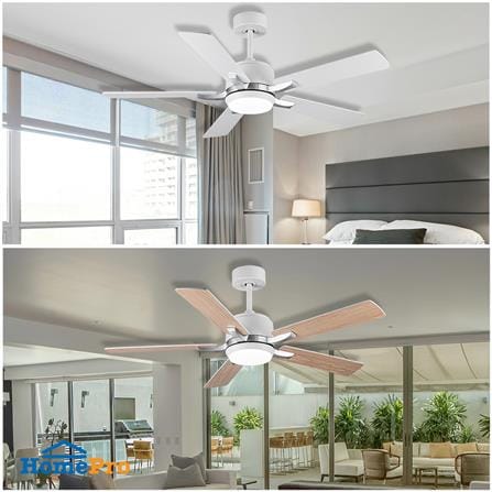 พัดลมมีโคมไฟ LED CARINI ARCADIA 1011-LWH 52 นิ้ว 24 วัตต์ DAYLIGHT/COOL WHITE/WARM WHITE สีขาว_3