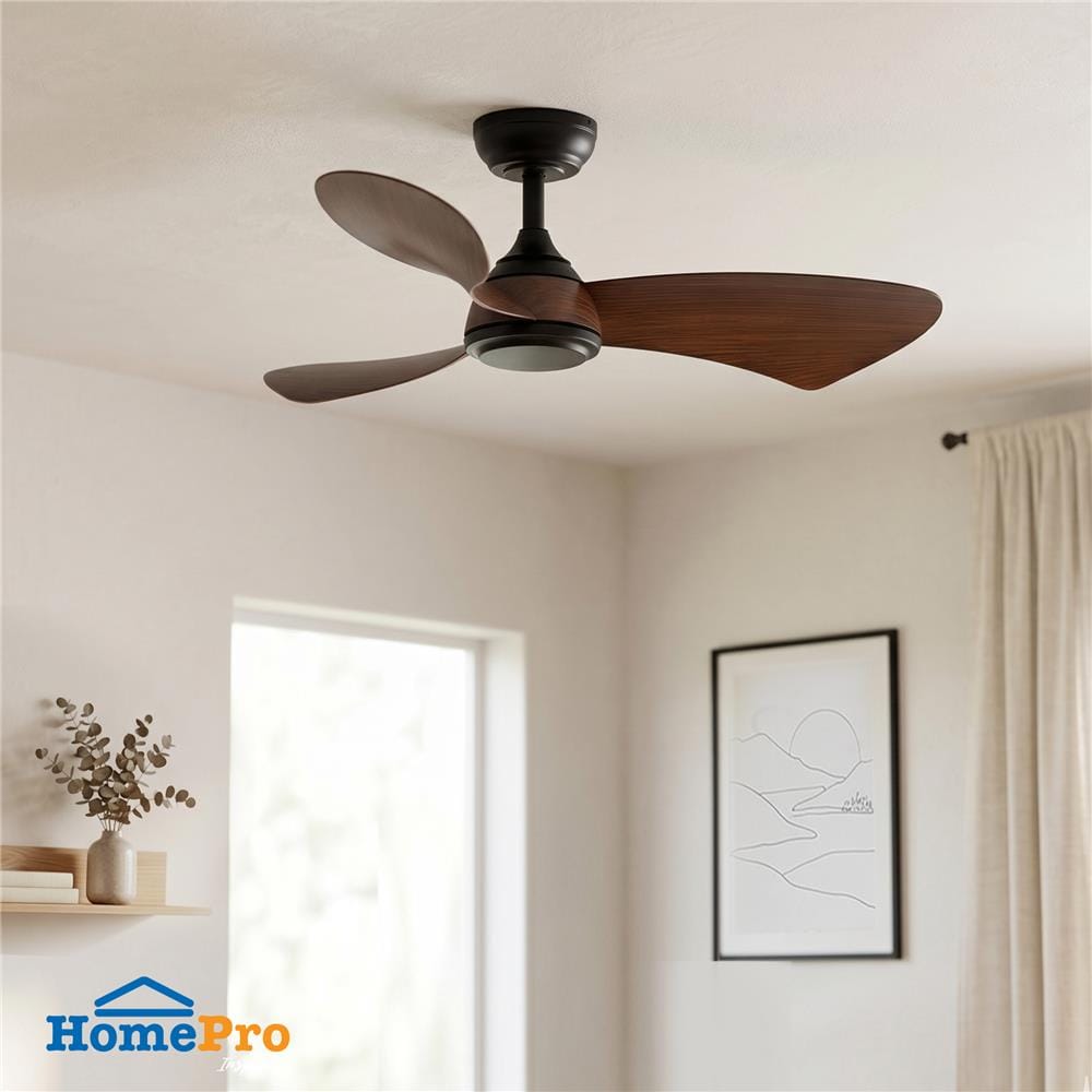 พัดลมไม่มีโคมไฟ CARINI ARCADIA 6015-ORB 38 นิ้ว สีดำ/น้ำตาล