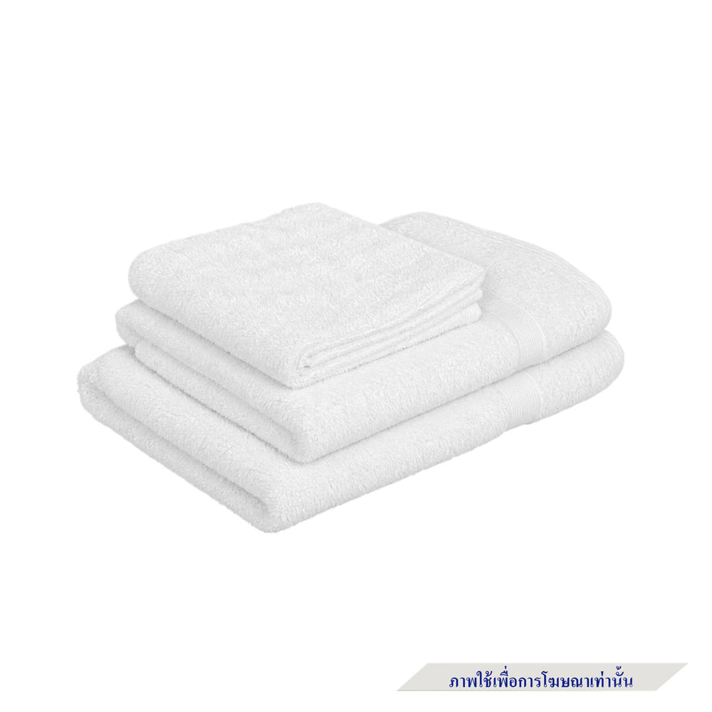ผ้าขนหนู HOME LIVING STYLE MIKA 30x60 นิ้ว สี WHITE