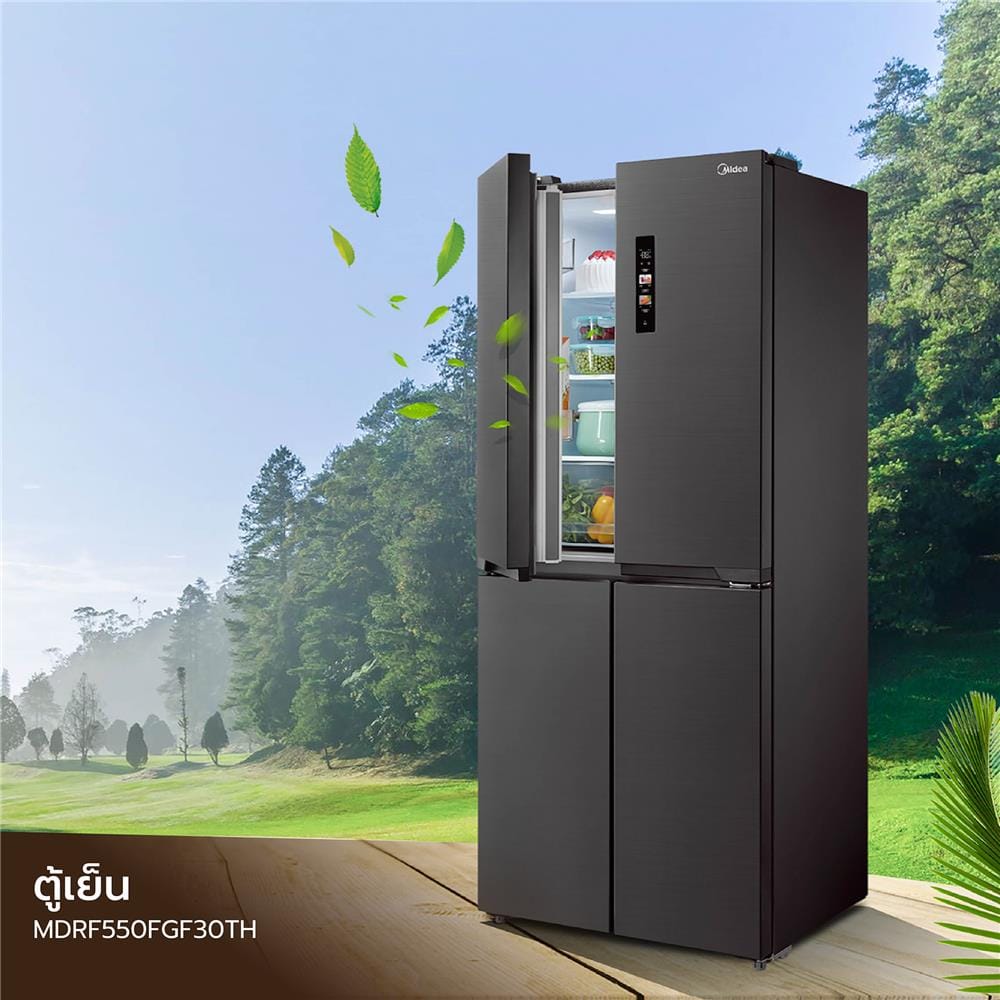 ตู้เย็น MULTI DOOR MIDEA MDRF550FGF30TH 14.4 คิว สีดำ