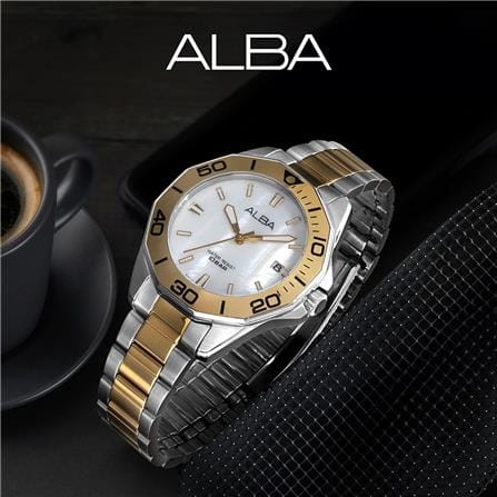 นาฬิกาข้อมือผู้หญิง ALBA รุ่น BOYISH QUARTZ AG8P21X ขนาด 36 มม. สีขาว_2