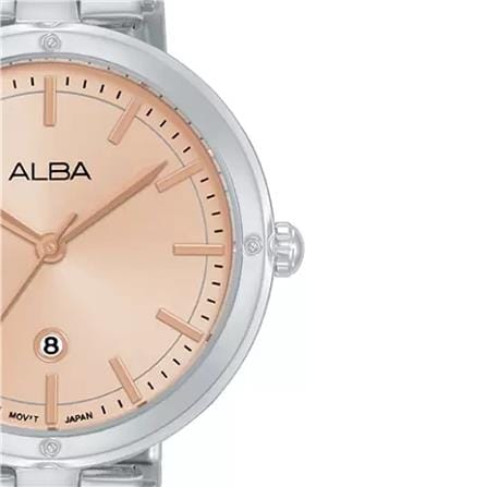 นาฬิกาข้อมือผู้หญิง ALBA รุ่น IKEBANA AH7DE1X ขนาด 32 มม. สีทองชมพู_2