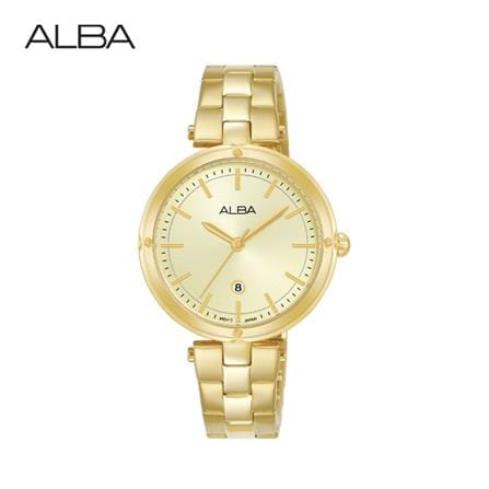 นาฬิกาข้อมือผู้หญิง ALBA รุ่น IKEBANA AH7DD4X ขนาด 32 มม. สีทอง