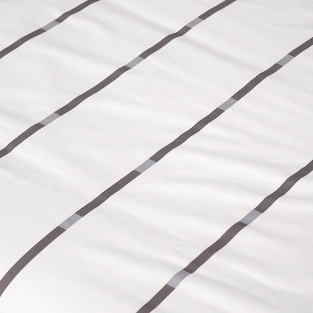 ปลอกผ้านวม HOME LIVING STYLE SLEEK 100x90 นิ้ว สี WHITE & GREY