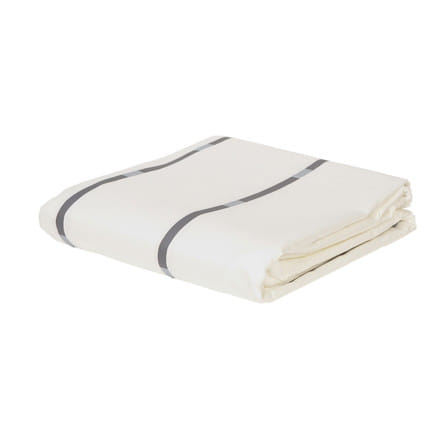 ปลอกผ้านวม HOME LIVING STYLE SLEEK 100x90 นิ้ว สี WHITE & GREY_0