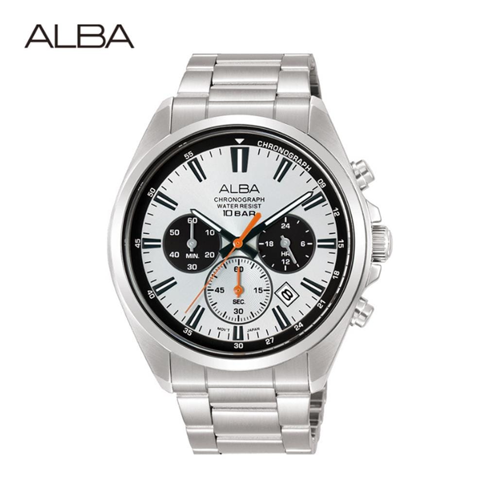 นาฬิกาข้อมือผู้ชาย ALBA รุ่น SPORTIVE AT3K35X ขนาด 42.5 มม. สีดำ