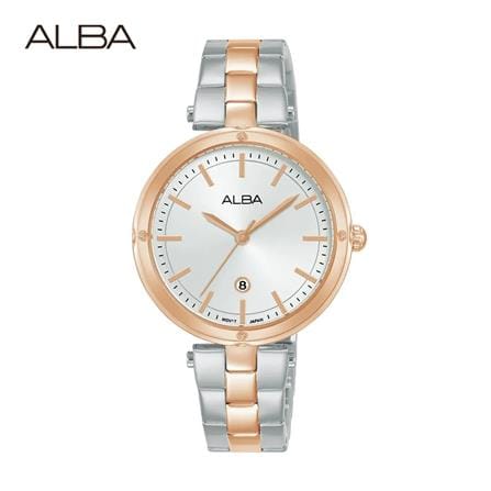นาฬิกาข้อมือผู้หญิง ALBA รุ่น IKEBANA AH7DD6X ขนาด 32 มม. สีขาว