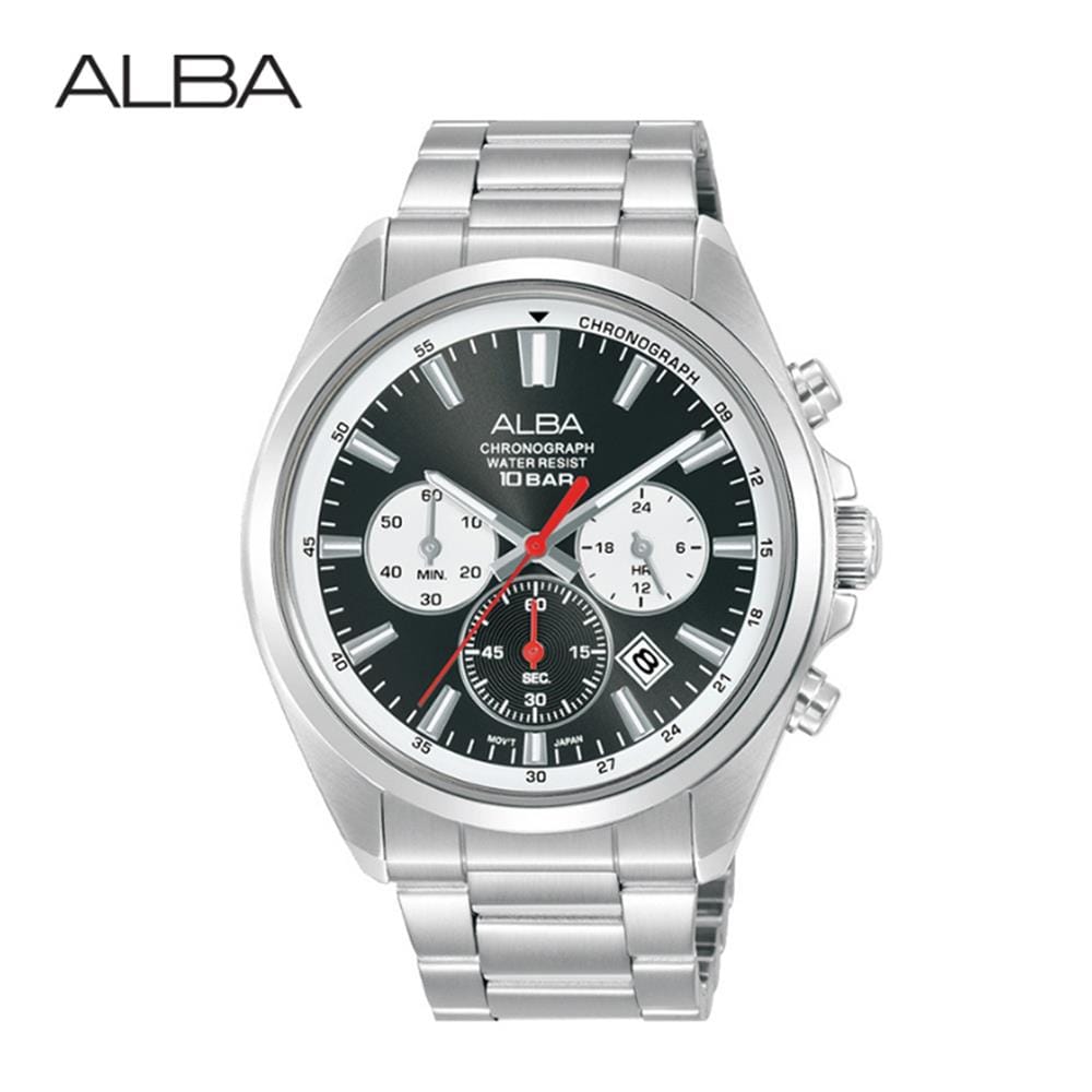 นาฬิกาข้อมือผู้ชาย ALBA รุ่น SPORTIVE AT3K31X ขนาด 42.5 มม. สีดำ