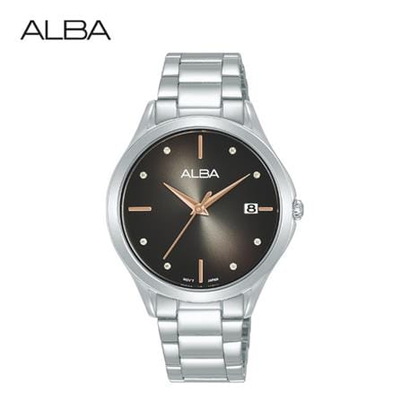 นาฬิกาข้อมือผู้หญิง ALBA รุ่น IKEBANA AG8P51X ขนาด 34 มม. สีดำ