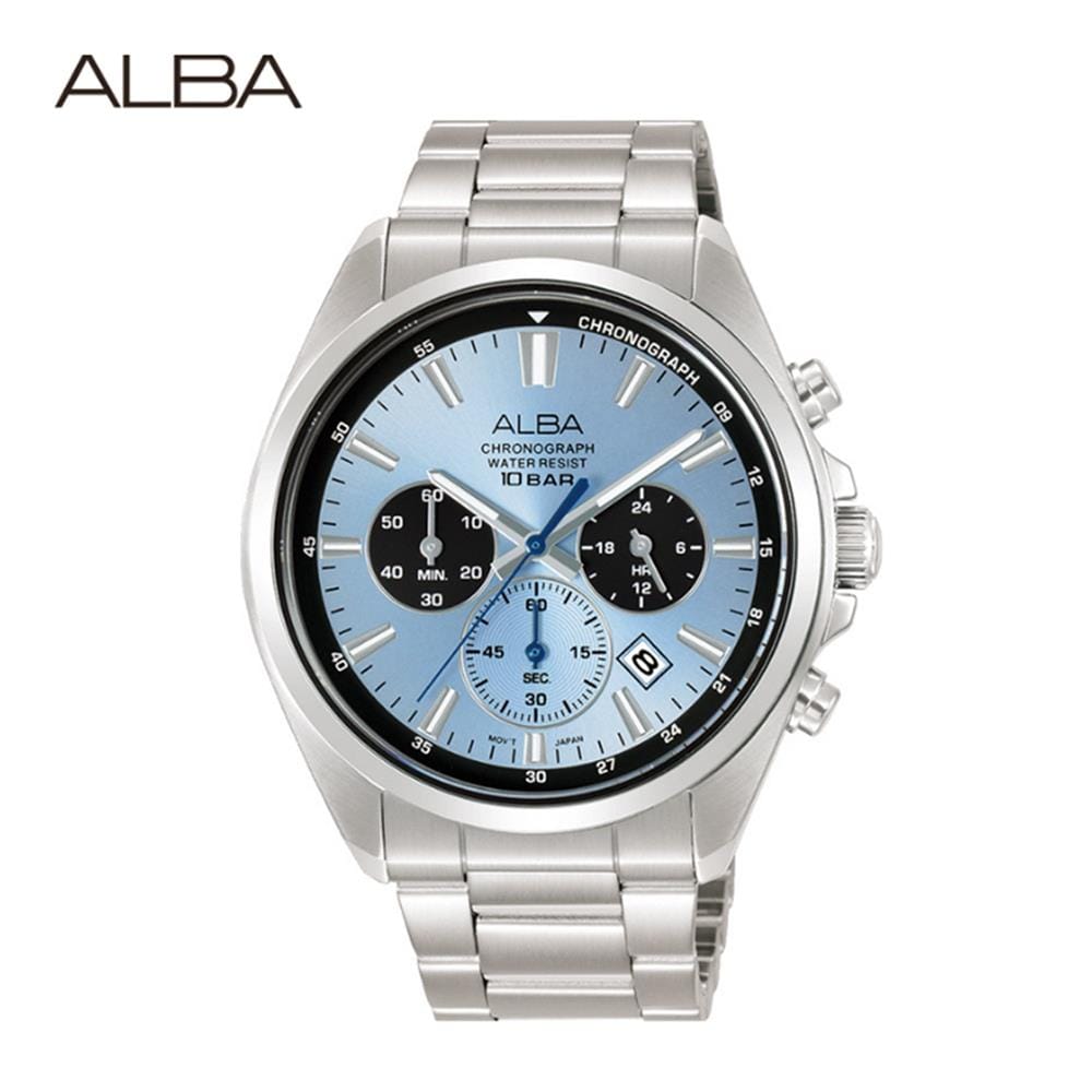 นาฬิกาข้อมือผู้ชาย ALBA รุ่น SPORTIVE AT3K33X ขนาด 42.5 มม. สีน้ำเงิน