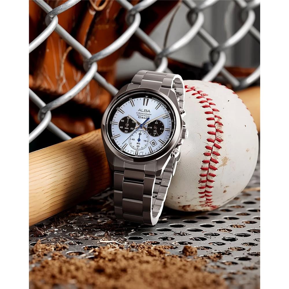 นาฬิกาข้อมือผู้ชาย ALBA รุ่น SPORTIVE AT3K33X ขนาด 42.5 มม. สีน้ำเงิน