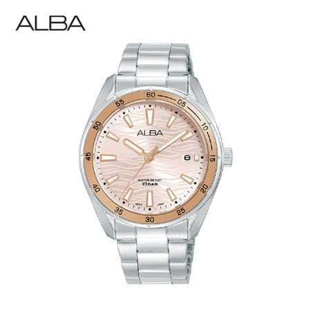 นาฬิกาข้อมือผู้หญิง ALBA รุ่น BOYISH AG8N65X ขนาด 36 มม. สีชมพูอ่อน