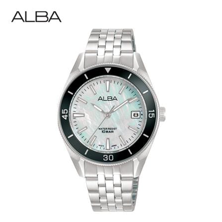 นาฬิกาข้อมือผู้หญิง ALBA รุ่น BOYISH AG8Q27X ขนาด 34 มม. สีขาว_0