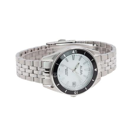 นาฬิกาข้อมือผู้หญิง ALBA รุ่น BOYISH AG8Q27X ขนาด 34 มม. สีขาว_2