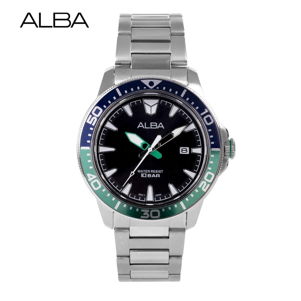 นาฬิกาข้อมือผู้ชาย ALBA รุ่น SPORTIVE AS9U03X ขนาด 44 มม. สีดำ