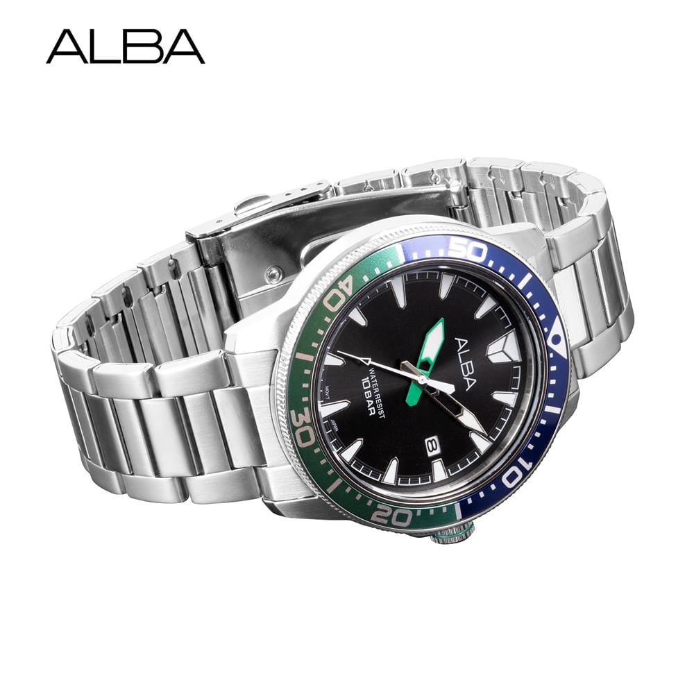 นาฬิกาข้อมือผู้ชาย ALBA รุ่น SPORTIVE AS9U03X ขนาด 44 มม. สีดำ