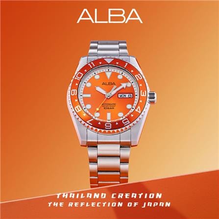 นาฬิกาข้อมือผู้ชาย ALBA รุ่น SPORTIVE AL4511X ขนาด 43 มม. สีส้ม_4