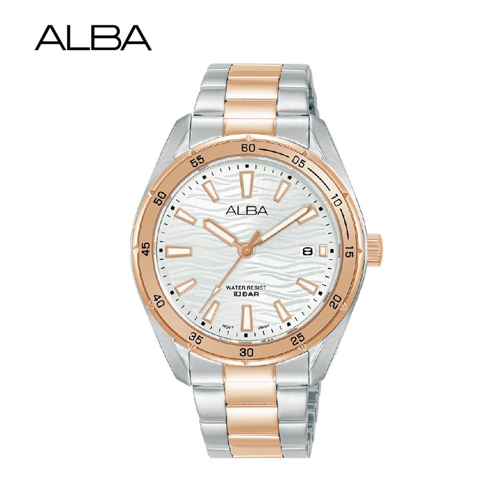 นาฬิกาข้อมือผู้หญิง ALBA รุ่น BOYISH QUARTZ AG8N56X ขนาด 36 มม. สีขาว_1