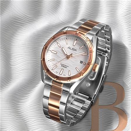 นาฬิกาข้อมือผู้หญิง ALBA รุ่น BOYISH QUARTZ AG8N56X ขนาด 36 มม. สีขาว_3