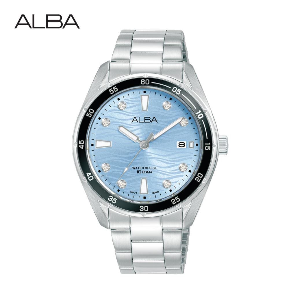 นาฬิกาข้อมือผู้หญิง ALBA รุ่น BOYISH QUARTZ AG8P11X ขนาด 36 มม. สีฟ้า_1