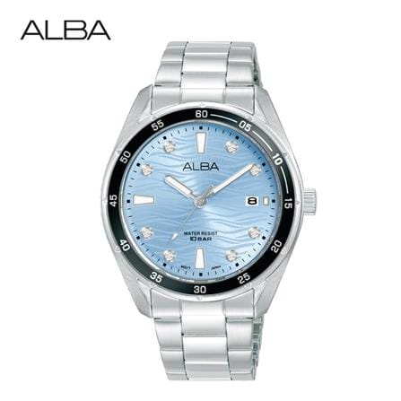 นาฬิกาข้อมือผู้หญิง ALBA รุ่น BOYISH QUARTZ AG8P11X ขนาด 36 มม. สีฟ้า