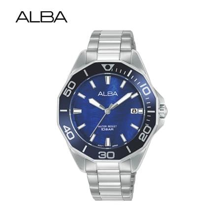 นาฬิกาข้อมือผู้หญิง ALBA รุ่น BOYISH QUARTZ AG8P25X ขนาด 36 มม. สีน้ำเงิน