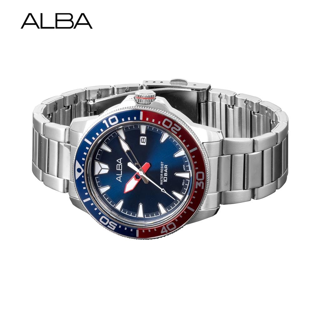 นาฬิกาข้อมือผู้ชาย ALBA รุ่น SPORTIVE AS9T97X ขนาด 44 มม. สีน้ำเงิน