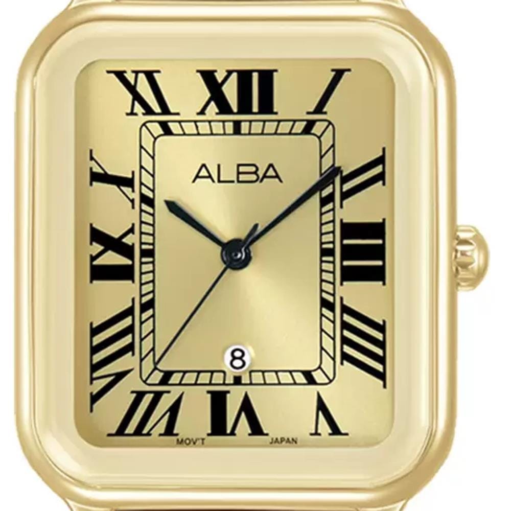 นาฬิกาข้อมือผู้หญิง ALBA รุ่น CASUAL AH7DX6X ขนาด 29 มม. สีทอง