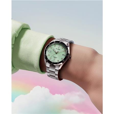 นาฬิกาข้อมือผู้หญิง ALBA รุ่น BOYISH QUARTZ AG8P09X ขนาด 36 มม. สีเขียว_3