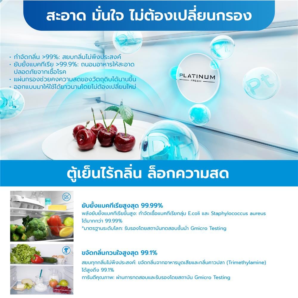 ตู้เย็น SIDE BY SIDE MIDEA RS710 19.3 คิว สีดำ