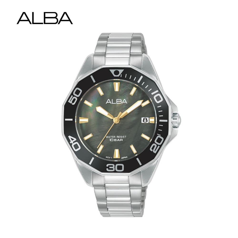 นาฬิกาข้อมือผู้ชาย ALBA รุ่น BOYISH QUARTZ AG8P23X ขนาด 36 มม. สีดำ