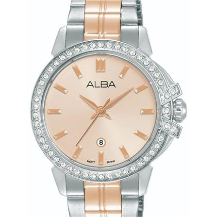 นาฬิกาข้อมือผู้หญิง ALBA รุ่น SIGNA AH7CX1X ขนาด 34 มม. สีชมพู_1