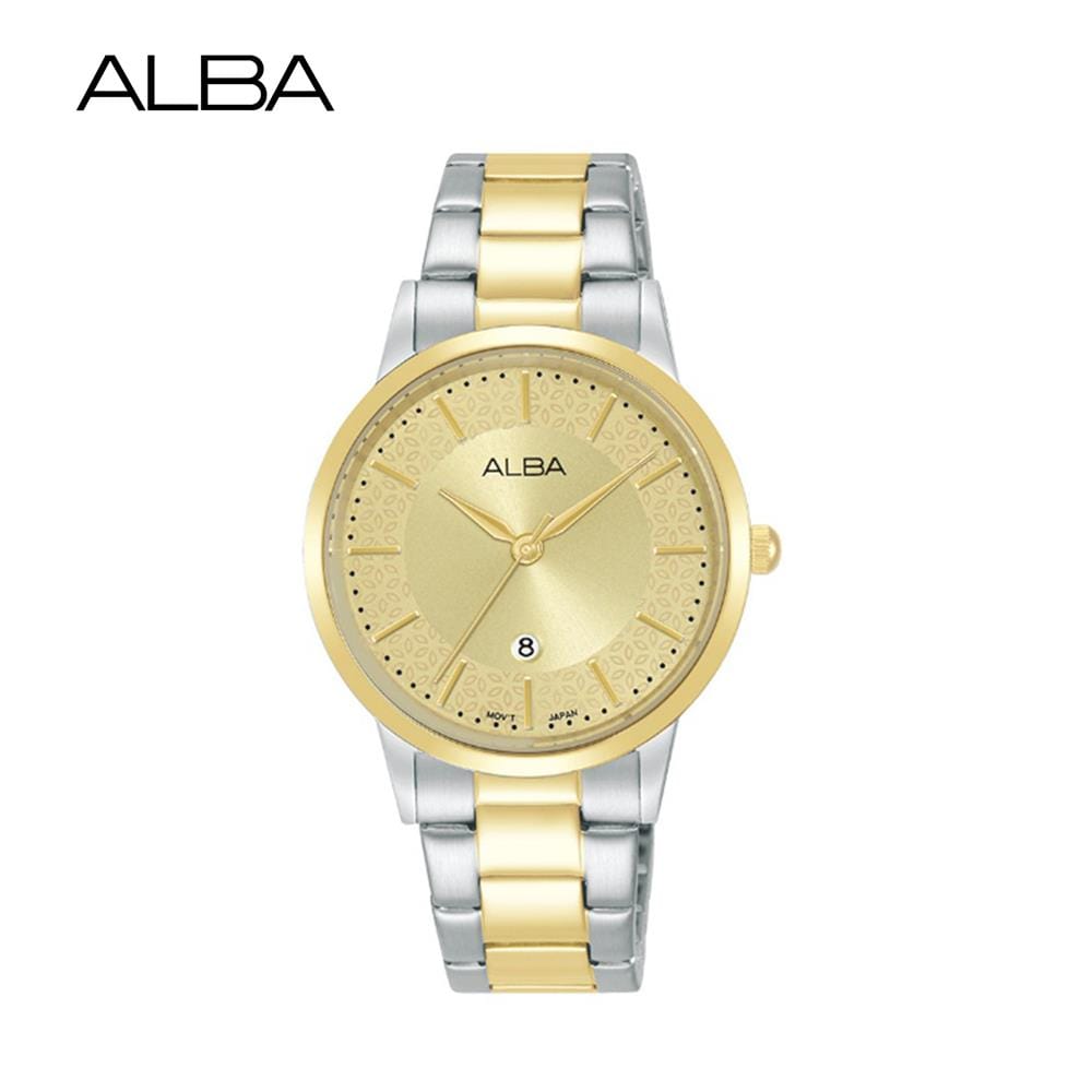 นาฬิกาข้อมือผู้หญิง ALBA รุ่น CASUAL AH7DF0X ขนาด 32 มม. สีทอง