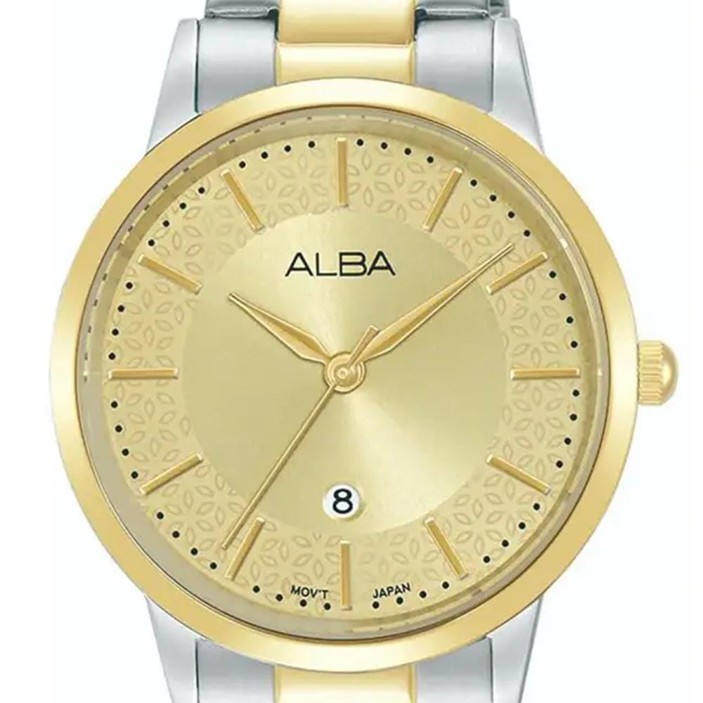 นาฬิกาข้อมือผู้หญิง ALBA รุ่น CASUAL AH7DF0X ขนาด 32 มม. สีทอง