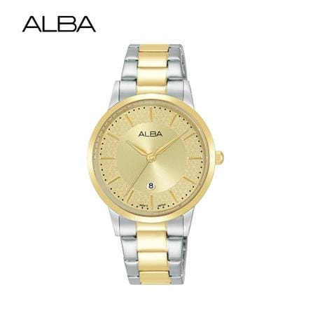 นาฬิกาข้อมือผู้หญิง ALBA รุ่น CASUAL AH7DF0X ขนาด 32 มม. สีทอง