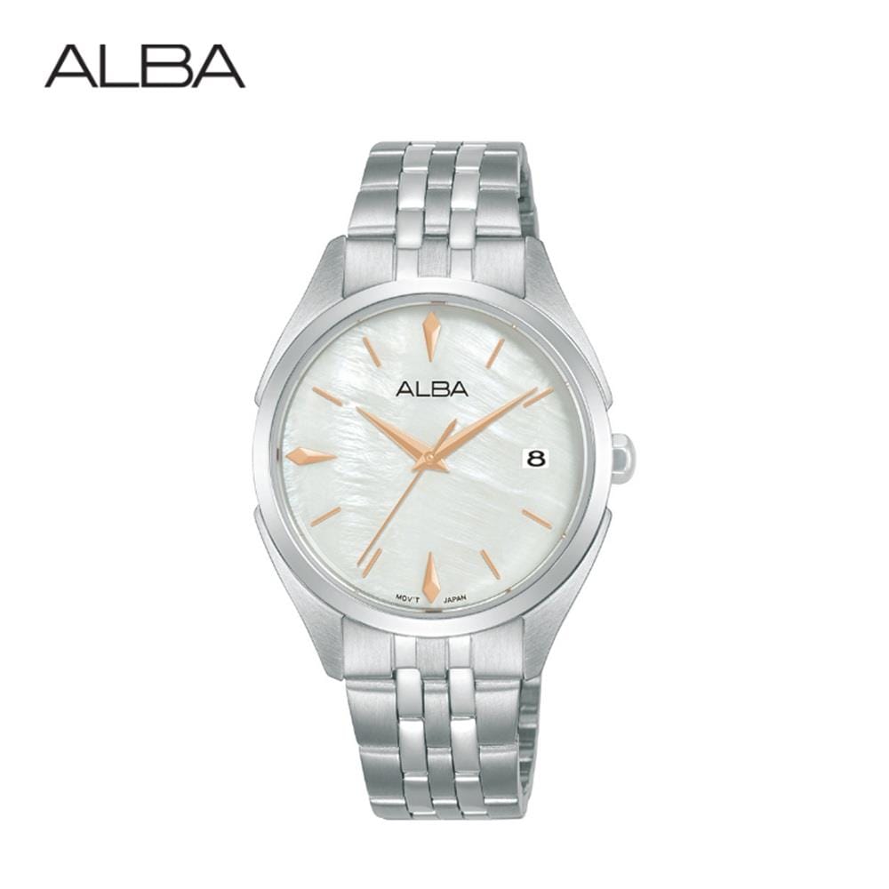 นาฬิกาข้อมือผู้หญิง ALBA รุ่น IKEBANA AG8P39X ขนาด 32 มม. สีขาว