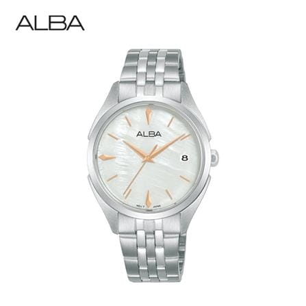 นาฬิกาข้อมือผู้หญิง ALBA รุ่น IKEBANA AG8P39X ขนาด 32 มม. สีขาว