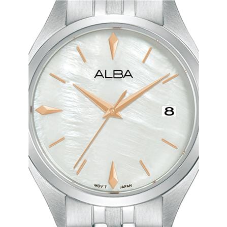 นาฬิกาข้อมือผู้หญิง ALBA รุ่น IKEBANA AG8P39X ขนาด 32 มม. สีขาว_1