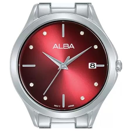 นาฬิกาข้อมือผู้หญิง ALBA รุ่น IKEBANA AG8P53X ขนาด 34 มม. สีแดง_1
