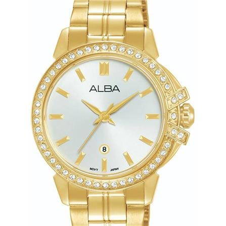 นาฬิกาข้อมือผู้หญิง ALBA รุ่น SIGNA AH7CX0X ขนาด 34 มม. สีเงิน_1