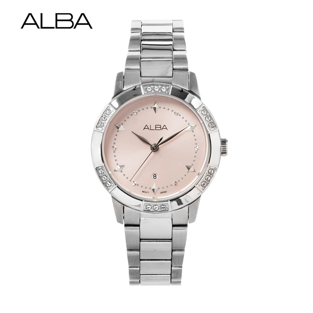 นาฬิกาข้อมือผู้หญิง ALBA รุ่น IKEBANA AH7DG5X ขนาด 32 มม. สีชมพู_1
