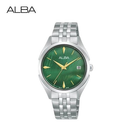 นาฬิกาข้อมือผู้หญิง ALBA รุ่น IKEBANA AG8P37X ขนาด 32 มม. สีเขียว