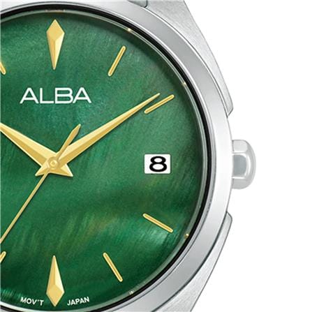 นาฬิกาข้อมือผู้หญิง ALBA รุ่น IKEBANA AG8P37X ขนาด 32 มม. สีเขียว_2