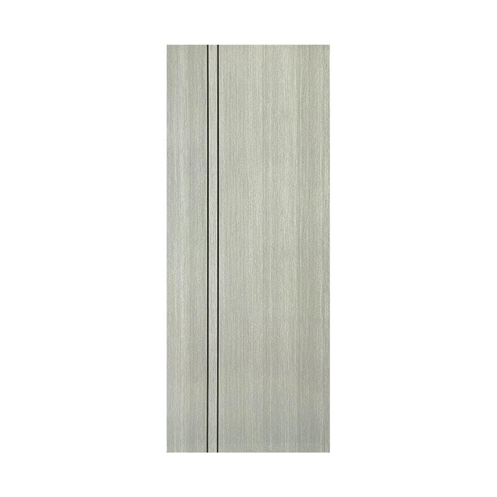 ประตูภายใน UPVC ไม่เจาะลูกบิด NAPA UA3B 80x200 ซม. สีเทาลายไม้